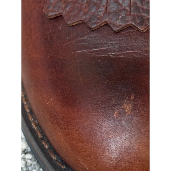 AdTec Mens Brown Leather Work Boots Size 9 M - Picture 13 of 16